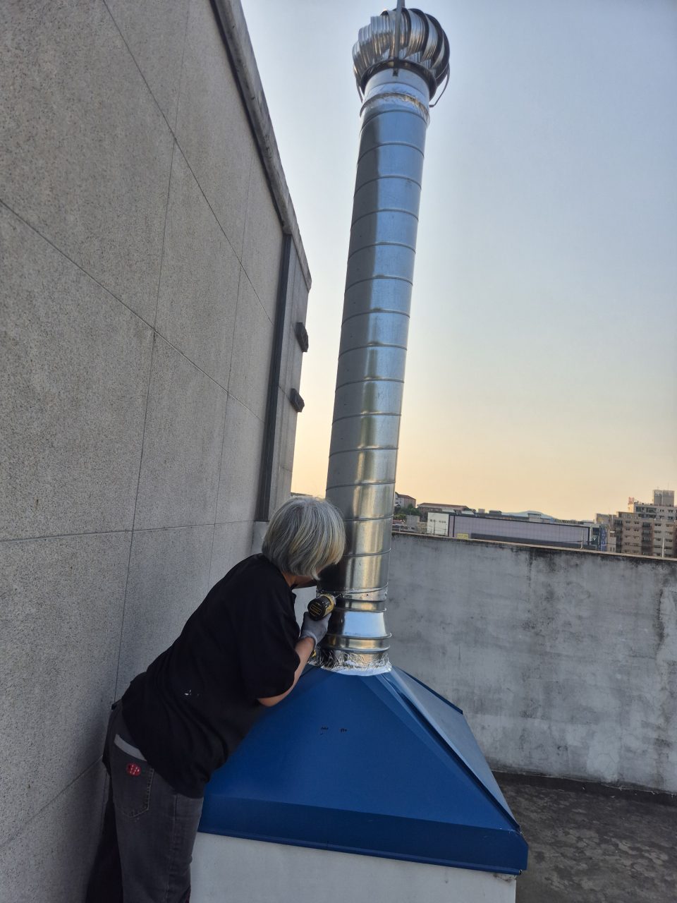 옥상 환풍기 교체 작업 사진 14
